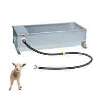 LXJBBD Recipiente automático de agua para ganado con válvula flotante y manguera, cuenco de agua potable de acero inoxidable para caballos, cabras, cerdos, vacas y ciervos, capacidad de 7,5 L