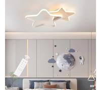 LXJCSM Lámpara de Techo LED, Lámpara de Techo de 26W para Habitaciones Infantiles, Habitaciones Infantiles de 40cm Regulable, Plafon LED Creativa con Forma de Estrella