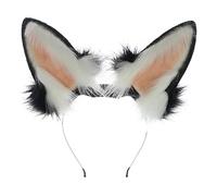 LXJLXD Diadema de orejas de gato que se mueve con la cola dinámica, orejas de cosplay, disfraces, disfraces, Halloween, fiesta de cosplay (orejas de conejo)