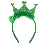 LXJLXD StPatricks - Diadema de fiesta con lentejuelas, lazo para el pelo, diadema para fiesta, accesorios para el cabello irlandés (Kiss Me)