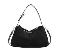 LXJYDN Bolsas de Hombro Bolso De Hombro De Lana Retro para Mujeres Casual Y Bolso De Axila-Negro-30 * 18 * 9 Cm