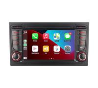 LXKLSZ Radio de Coche Compatible con inalámbrico Carplay/Android Auto para Audi A4 S4 RS4 2002-2008 con IPS Pantalla Táctil de Bluetooth/Mirror Link/FM/Am/USB
