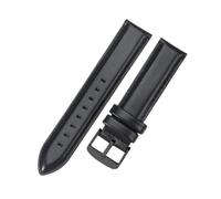 LXLAEOANG 14 16 18 20 22mm Waterproof Soft Comfortable Faux Leather Men Women Watch Strap for Classic Accessories para hombres mujeres(Black-Black,14mm)