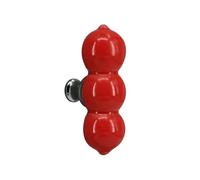 LXLAEOANG 1x Pomo de cerámica colorido for armario, mueble decorativo for cocina, cajón, armario, puerta, tirador de fruta, flor o verdura(Color 6)