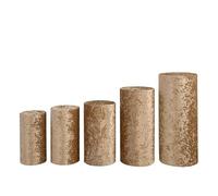 LXLAEOANG 3/5 cubiertas for pedestal cilíndrico, pilar de pedestal for decoración de bodas(Light coffee,Large Three-pieces)