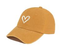 LXLAEOANG Cappellino Da Baseball Da Donna Sombrero de Primavera/Verano for Mujer, Gorra béisbol Bordada con corazón melocotón, Sombrero Suave Informal, for(Color7)