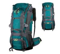 LXLAEOANG Mochila Trekking Mochila de camping 75 l for hombre, bolsa viaje for exteriores, senderismo, montañismo, equipaje deportivo grande(Lake Blue)