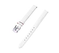 LXLAEOANG PU Leather Watch strap 8mm 10mm 12mm 14mm 16mm 18mm 20mm Watch Band for Men Women with Tools para hombres mujeres(White-silver,16mm)