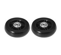 LXLAEOANG Ruedas para Maletas 1 Par De Ruedas Reparación For Maletas, Silenciosas, Goma, con Rodamientos Metálicos, Ejes, Tornillos Y Kit(50x18mm)