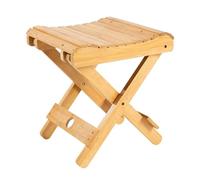 LXLAEOANG Taburete Plegable multifunción de bambú, Silla Pesca Madera Maciza, Banco Cuadrado, reposapiés Ducha, Mueble portátil for el hogar(L)