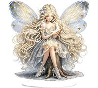 Lxmsja 5D Diamond Painting Fee Desktop Deko für Erwachsene Kinder Diamond Painting Faire Tisch Deko Set, DIY Diamant Malerei stehend Kunst Ornament Bastelset Creative Set für Zimmer Büro Desktop