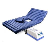 Lxn Colchón anti-decúbito inflable del PVC para el hogar médico, incluye la pompa eléctrica y el orificio del orinal (azul profundo)