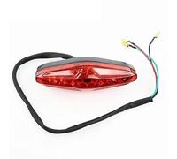 LXNBVC8ZS Moto Luz trasera freno Luz Luz de freno trasera LED para motocicleta, luz advertencia 12 V, universal para motocross, indicadores señalización, accesorios decorativos