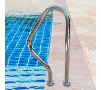 Lxning 80x47cm Pasamanos Barra De Mano De Piscina De Acero Inoxidable 304, Agarre De Mango Grande Manijas Humanizadas, Adecuado para Piscinas, Rampas De Entrada, Spas, Parques Acuáticos (Size : One)