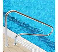 Lxning Pasamanos De Piscina para Entrada De Piscina Enterrada, Barandilla De Piscina De Acero Inoxidable 304 Grueso, Capacidad De Carga De 250kg, Fácil Montaje (Size : 2 PCS)