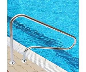 Lxning Pasamanos De Piscina para Entrada De Piscina Enterrada, Barandilla De Piscina De Acero Inoxidable 304 Grueso, Capacidad De Carga De 250kg, Fácil Montaje (Size :1 PCS)