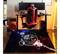 LXODOVZD 120 x 150 cm Alfombra Silla Gaming, Alfombra para protección de Suelos Duros, Protector Suelo Silla Ruedas, Alfombra Protectora para Silla de Oficina, Tapete de Protección de Madera/baldosas