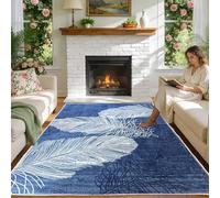 LXODOVZD Alfombra Salon Alfombras Habitacion Grandes Antideslizante Lavable Lavadora Moderna Carpete Dormitorio Sala Comedor Pie Cama Pelo Corto Carpet, Alfombras de Área 150x160cm/59.06x62.99inch