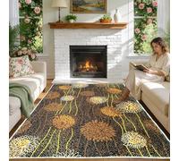LXODOVZD Alfombra Salon Alfombras Habitacion Grandes Antideslizante Lavable Lavadora Moderna Carpete Dormitorio Sala Comedor Pie Cama Pelo Corto Carpet, Alfombras de Área 150x160cm/59.06x62.99inch