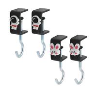 Lxoraziy 4 Piezas Ganchos de Bolso para Mesa, Cuelga Bolsos Mesa, Ajustable Metal Gancho de Mesa, Gancho Para Bolso Escolar, para Escritorio, Oficina