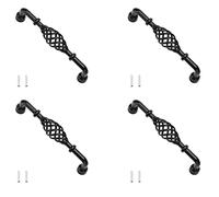 Lxoraziy 4 Piezas Tirador para Muebles para Jaula, Tirador para Muebles Armario, Asas Metálicas De Jaula De Pájaros, Tiradores de Cocina con Tornillo, para Puertas de Cajones, Armarios, Baño, Cocina