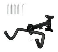 Lxoraziy Soporte Bicicleta Pared Plegable y Acolchado, Distancia y ángulo Ajustables Soporte pared Bicicletas Horizontal, para MTB, City Bike, Kids Bike