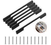 Lxoraziy Tiradores Cocina Negro, 320mm Tiradores Cajones, Tiradores Armarios de Aleación de Aluminio para Armarios, Gabinetes, Puertas, Cajones
