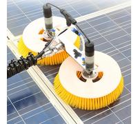 LXPINGMM Herramienta de Limpieza de Paneles solares, Kit de Poste Alimentado por Agua, Limpiador de Ventanas automático de Doble Cabezal, Equipo de Lavado de Vidrio 9M/29.53FT