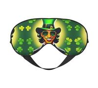 LXqlSS Antifaz para dormir Happy St Patrick's Day, sombra de ojos suave con correa ajustable, cómodas máscaras para dormir como regalo, color negro