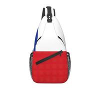 LXqlSS Bandolera Foldie de la bandera de Chile para hombres y mujeres, bolsa cruzada antirrobo duradera y funcional, color negro, talla única, Black, Talla única