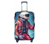 LXqlSS Cool Man in Outer Space Galaxy - Fundas de equipaje aprobadas para maleta, protector de maleta para equipaje de 18 a 32 pulgadas, galaxia Cool Man in Outer Space, L, Cool Man in Outer Space