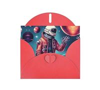 LXqlSS Cool Man in Outer Space Galaxy - Sobres de tarjetas de cumpleaños surtidas, papel perlado, interior en blanco, surtido perfecto de tarjetas de felicitación