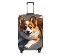 LXqlSS Funny Corgi Butt - Fundas de equipaje color marrón para maleta, protector de maleta para equipaje de 18 a 32 pulgadas, divertido color marrón, XL, Funny Corgi Butt Brown, XL
