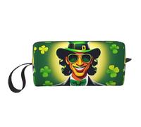 LXqlSS Happy St Patrick's Day - Bolsas de cosméticos para mujer, bolsa de maquillaje portátil, bolsa de almacenamiento de viaje, bolsa de recepción diaria, bolsa de aseo de gran capacidad, color