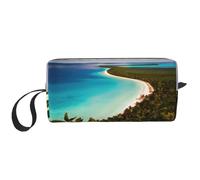 LXqlSS island of cuba - Bolsas de cosméticos para mujer, bolsa de maquillaje portátil, bolsa de almacenamiento de viaje, bolsa de recepción diaria, bolsa de aseo de gran capacidad, color blanco, talla