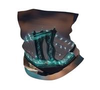 LXqlSS New York Manhattan Bridge - Máscara facial con estampado nocturno para el cuello, bufanda de enfriamiento solar, pasamontañas para hombres y mujeres