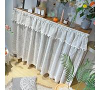 LXRHLIKG Cortinas para Armarios, Cortina de Polvo, con Rieles Deslizantes Adhesivos y Lazos, Oculta el Desorden, a Prueba de Polvo, para Armarios Abiertos/lavadoras(90x150cm/35x59in)