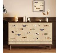 LXRHLIKG Cortinas para Armarios, Cortina de Polvo, Mezcla de Algodón y Lino, con Rieles Deslizantes Adhesivos, para Armarios, Fregaderos, Estantes y Lavadoras(Brown,140x100cm/55x39in)