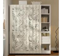 LXRHLIKG Cortinas para Armarios, Cortinas de Gabinete, con Rieles Deslizantes Autoadhesivos, Tejido de Pelo Corto, para Armarios/estanterías Abiertas/lavavajillas(Gray,40x60cm/15.7x23.6in)