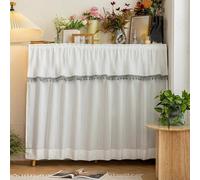 LXRHLIKG Cortinas para Armarios, Cortinas de Gabinete, con Tira Adhesiva, Borlas de Pompones, Antipolvo, Disimulan el Desorden, para Gabinetes Sin Puertas ni Fregaderos(Gray,120x150cm/47x59in)