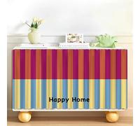 LXRHLIKG Cortinas para Armarios sin Puertas, Cortinas de Gabinete, Fijación con Tira Adhesiva, Tejido de Pelo Corto, a Prueba de Polvo, para Armarios, Fregaderos y Estanterías(Red,150x60cm/59x23.6in)