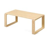 LXRHLIKG Mesas de Centro Pequeñas Japonesa, Mesa Baja, Patas Cuadradas, 1,5cm de Grosor, con Reposapiés, para Sentarse en el Suelo o Junto a un Ventanal Tipo Tatami(Yellow,100x50x40cm/39x19x16in)