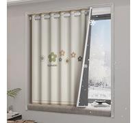 LXRHLIKG Termico para Ventanas, Aislante Termico Ventanas Frio con Barra Telescópica y Anillo Silencioso, Cortavientos, Parasol, Ideal para el Ático o el Sótano(170x200cm/67x79in)