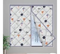 LXRHLIKG Termico para Ventanas con Cremallera, Kit de Aislante Termico Ventanas Frio de 3 Capas para Invierno, con Tira Adhesiva Fija(130x150cm/51x59in)