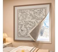 LXRHLIKG Termico para Ventanas, Isolador Termico Janela con Tira Adhesiva, Ideal para el Hogar, Caravanas, Patios y Áticos(Brown,170x200cm/67x79in)