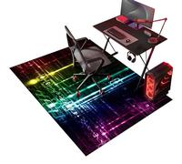 LXSDGVZD Alfombra Silla Ruedas Gaming Oficina, Alfombra Silla Escritorio Protectora Suelo Ruedas 70 x 100 cm Alfombrilla para Silla Gaming Antideslizante Protector Suelo para Gaming Oficina Ordenador