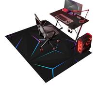 LXSDGVZD Alfombra Silla Ruedas Gaming Oficina, Alfombra Silla Escritorio Protectora Suelo Ruedas 80 x 120 cm Alfombrilla para Silla Gaming Antideslizante Protector Suelo para Gaming Oficina Ordenador