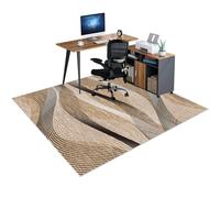 LXSDGVZD Protector Suelo Silla Ruedas, Alfombra Silla Gaming, Alfombrilla de Protección para Suelos Duros, Tapete de Protección de Madera/baldosas, Protector Suelo Silla de Escritorio 80 x 120 cm