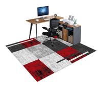 LXSDGVZD Protector Suelo Silla Ruedas, Alfombra Silla Gaming, Alfombrilla de Protección para Suelos Duros, Tapete de Protección de Madera/baldosas, Protector Suelo Silla de Escritorio 150 x 180 cm