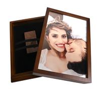LXSINO Caja de memoria flash USB de madera, compatible con fotos de 3.5 x 5 pulgadas (sin memoria USB)